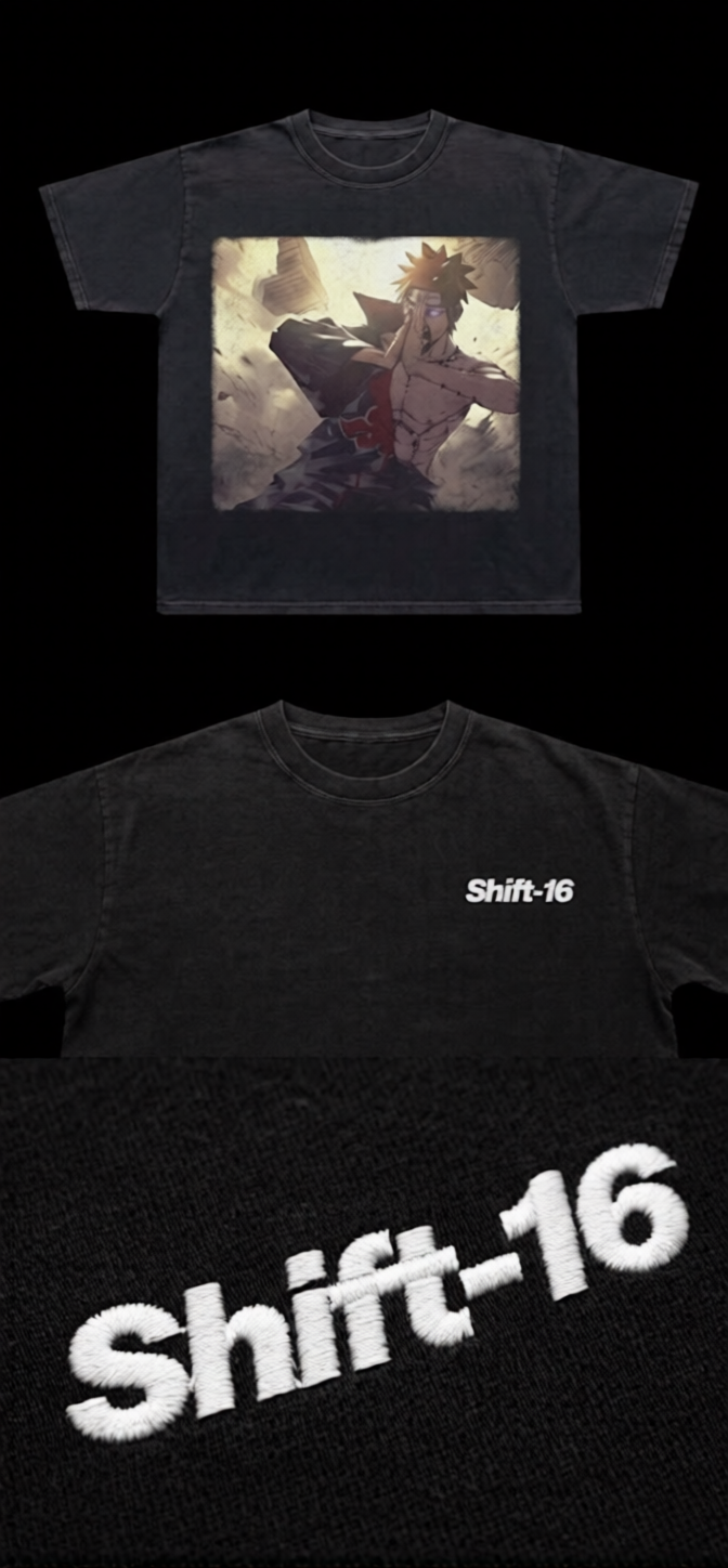 Acid Wash Tee Custom — Shift-16